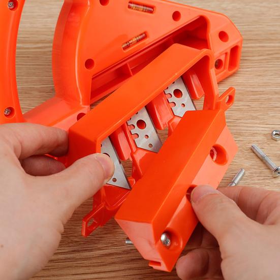 Drywall Chamfer Plasterboard Fast Cutter Hand Planer Ergonomic Handle Widely Used 45/60 Degree Plasterboard Planing Tool with Sharp Blades