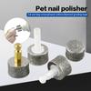 Электрическая полировальная насадка для ногтей, сменная шлифовальная головка, головка для пилки для ногтей питомца, триммер-клиппер, инструменты для ухода за лапами питомца