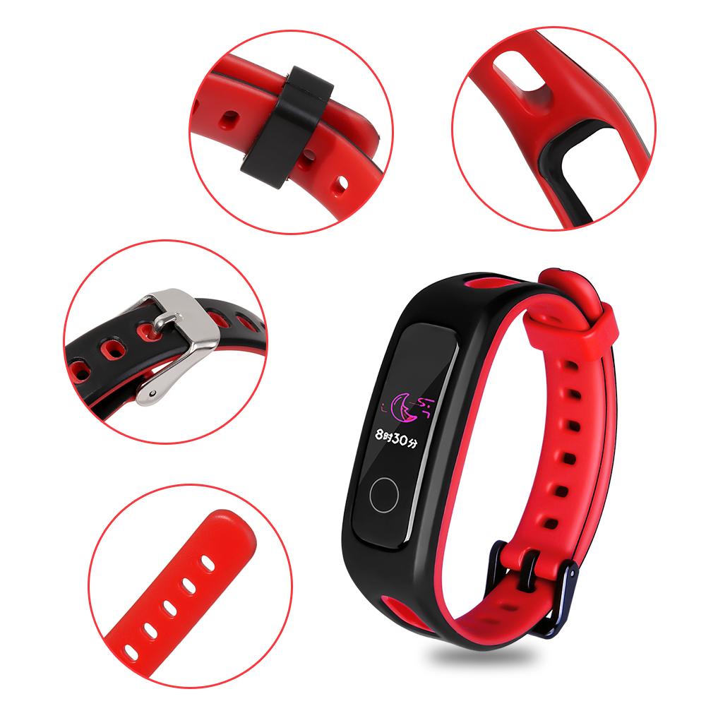 Dual Color Bracelet Colorful Wristband Wrist Watchband Soft Silicone Strap Watch Band