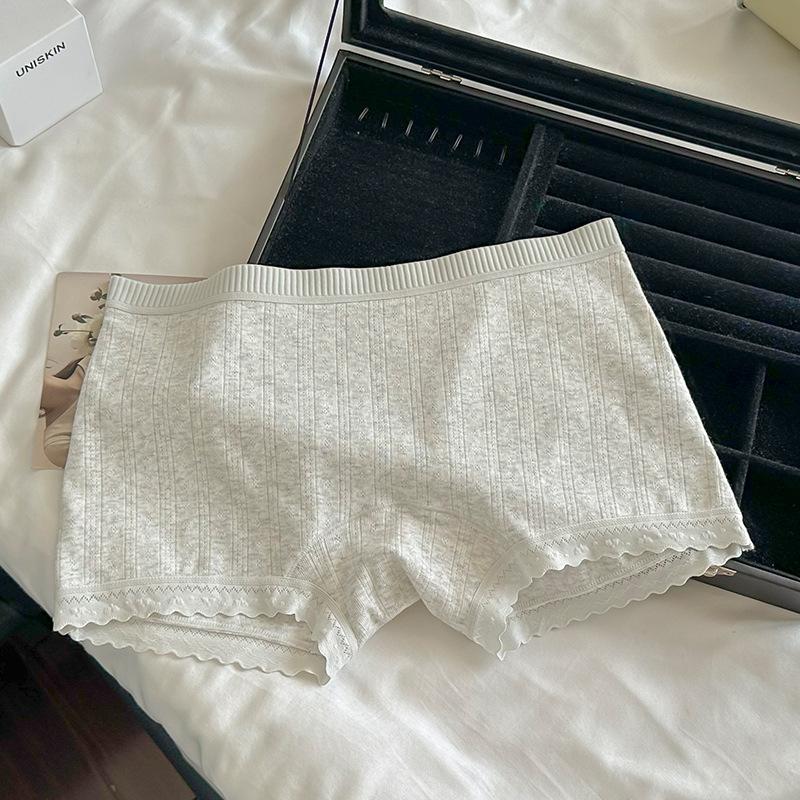 Женское Весенне-Осеннее Цветочное Белье из Чистого Хлопка, Дышащее, Без Следов, Не Закатывается, Защита от Света, Плоский Угол