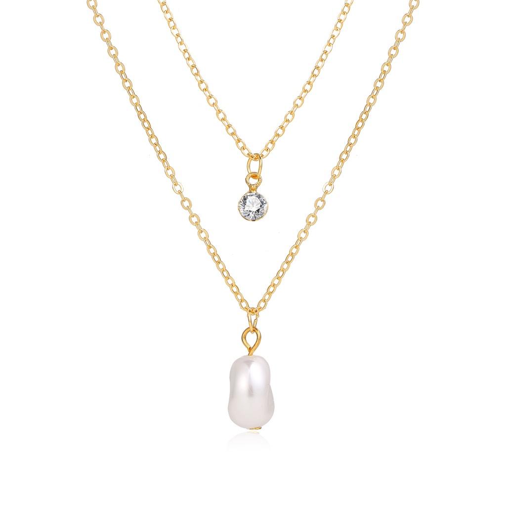 iF ME Корейский жемчуг кулон ожерелье модные многослойные цепочки ожерелья колье ювелирные аксессуары