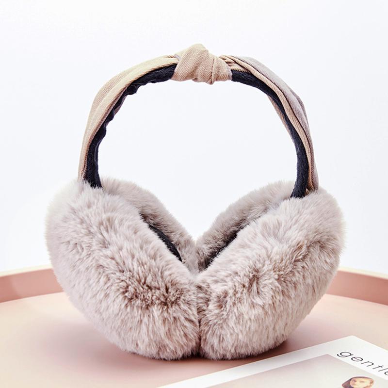 1 шт. модные складные наушники мягкие плюшевые обручи для волос имитация меха кролика ушные вкладыши