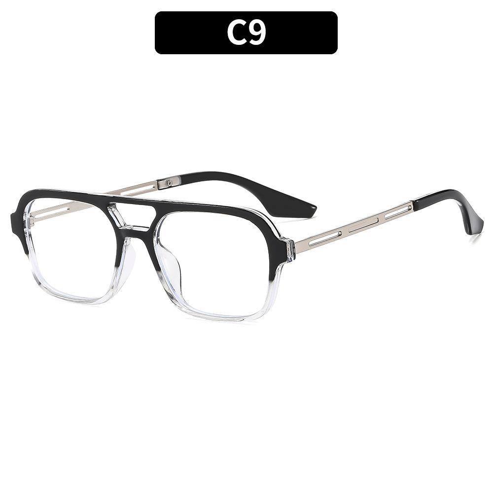 10 Colors Outdoor Sunglasses Double Beam Fashion Sunglasses Decorative Glasses for Driving Trendy Women's Sunglasses