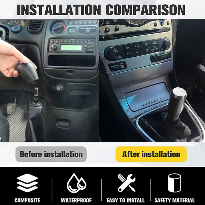 78mm Gear Shift Knobs Universal Aluminum Alloy Weighted Shifter Knobs Metal Gear Lever Stick Handle Fit Most Automatic Vehicle