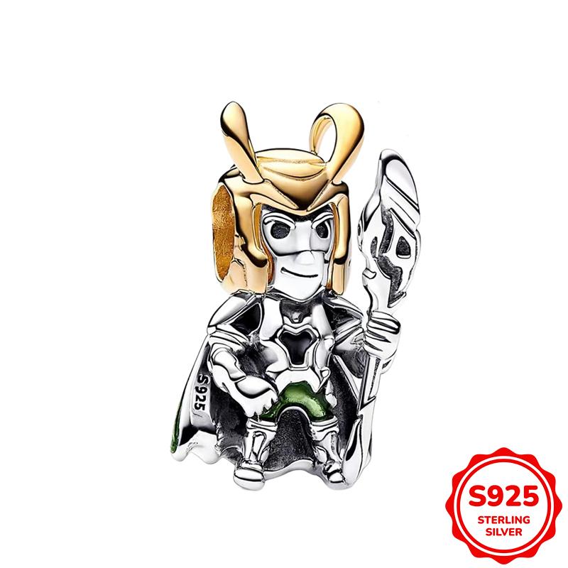 Marvel Человек-паук и Щит Капитана Америки Подвеска Шарм Бусина Подходит для Браслета 3 мм Ожерелье Женский Кулон Роскошные DIY Ювелирные Изделия Подарок