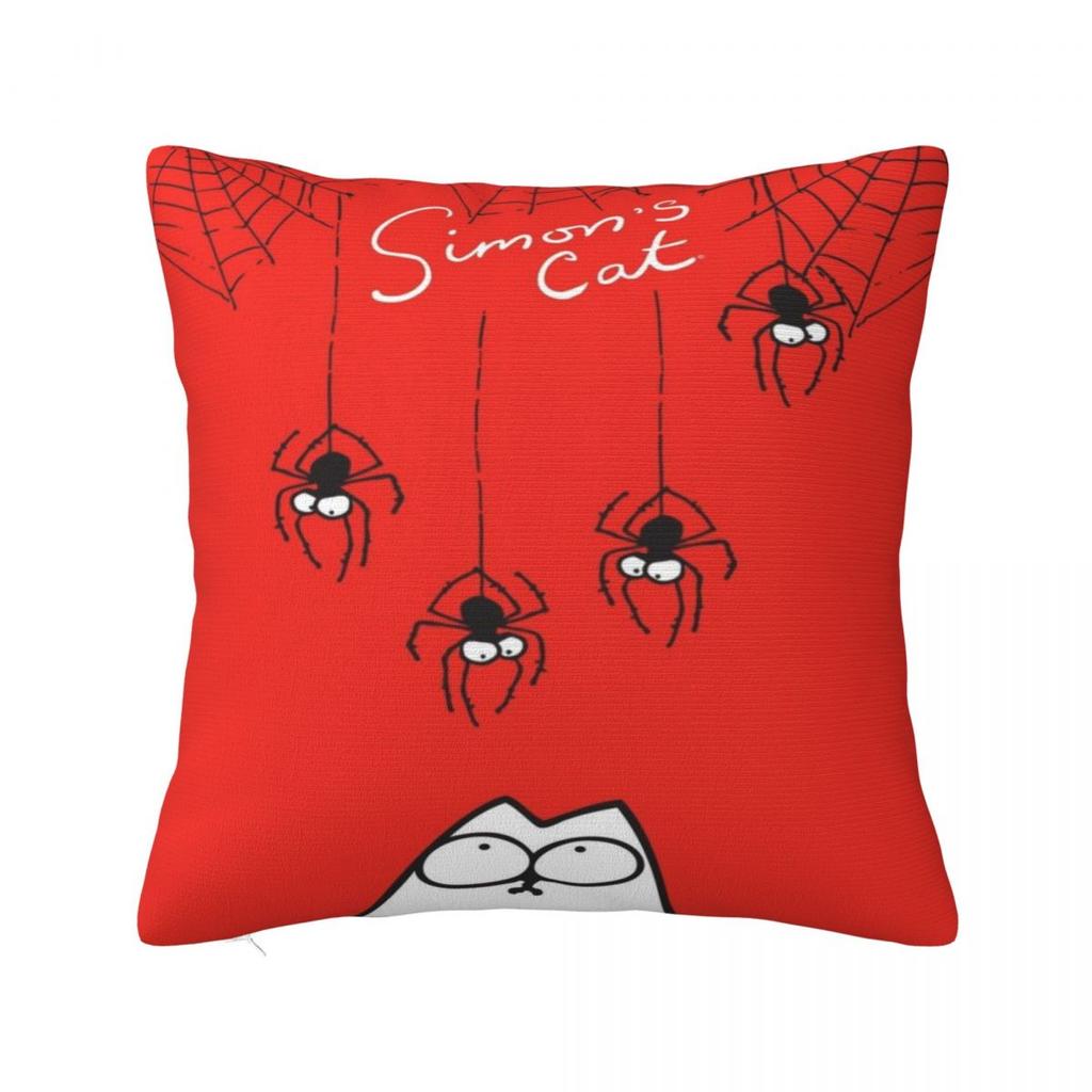 Trendy Living Room Simons Cartoon Cat Catsdecorations Pillowcase Merch Pillow Covers Square Multiple Sizes