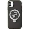 Karl Lagerfeld Klhmn61Hmrskck Iphone 11 / Xr 6.1 Czarny/Black Hardcase Ring Stand Karl&Choupettte Magsafe