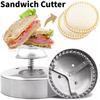 Универсальная круглая пресс-форма для нарезки сэндвичей из нержавеющей стали для удобного приготовления еды