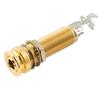 Musiclily Pro Endpin Jack Output Jack for Acoustic Gold 1/4" Mono/Stereo Guitar/Bass,