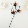 1/2/3Pcs Halloween Pumpkin Branch Spooky Black Artificial Tree Branch Home Office Holiday Party Indoor Outdoor Fake Plants Pick Decoration