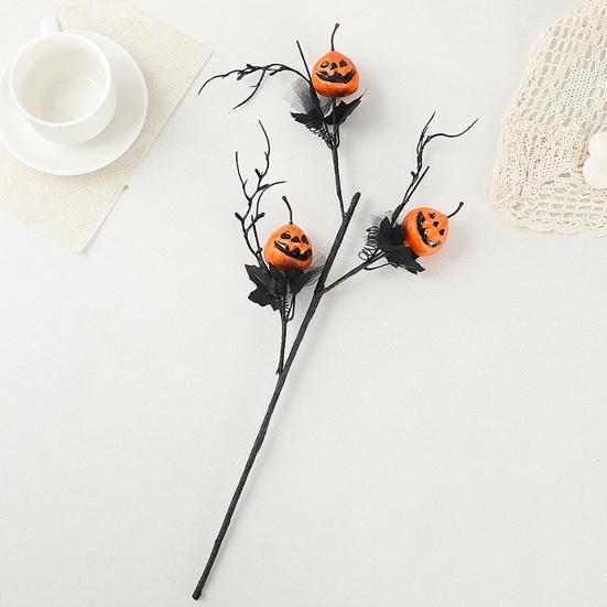 1/2/3Pcs Halloween Pumpkin Branch Spooky Black Office Holiday Party Indoor Tree Branch Home Outdoor Fake
