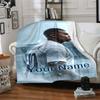 Mbappé Customize Text Blanket Multi-purpose Personalized Blanket Warmthful Decor for Couch Sofa Home Decor Nap Four Seasons Multipurpose