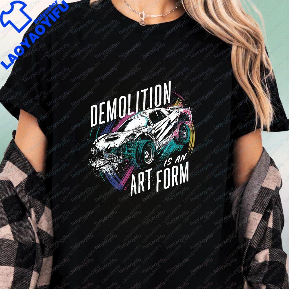 Fun Crazy Demiby Demolition Demonstration Demiby Muddy Track Printed Shirt Short Sleeve Shirt for Both Unisex and WoUnisex T-Shirt
