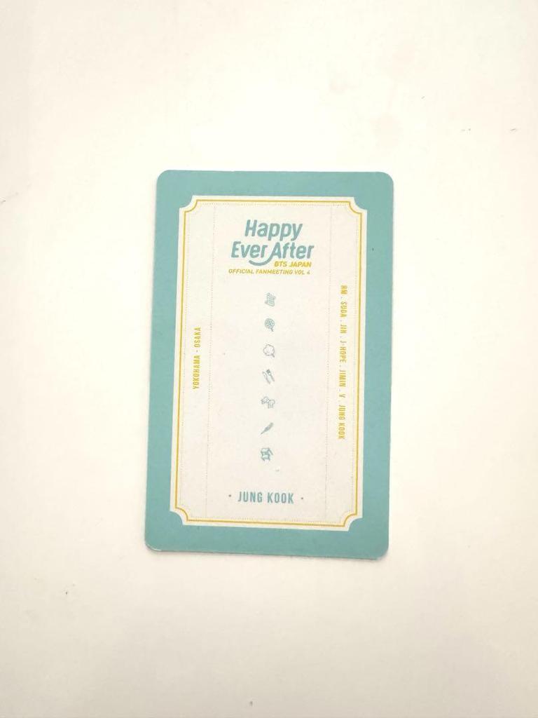 [USED] BTS Jungkook Trading Card HAPPY EVER AFTER
