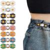 Легкие в использовании пуговицы-цветы, булавки, регулируемый удлинитель для талии для джинсов, брюк, юбок
