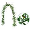 Artificial Green Olive Wreath Greenery Wreath with Olive Leaves Bean for Front Door Indoor Outdoor Festival Wedding