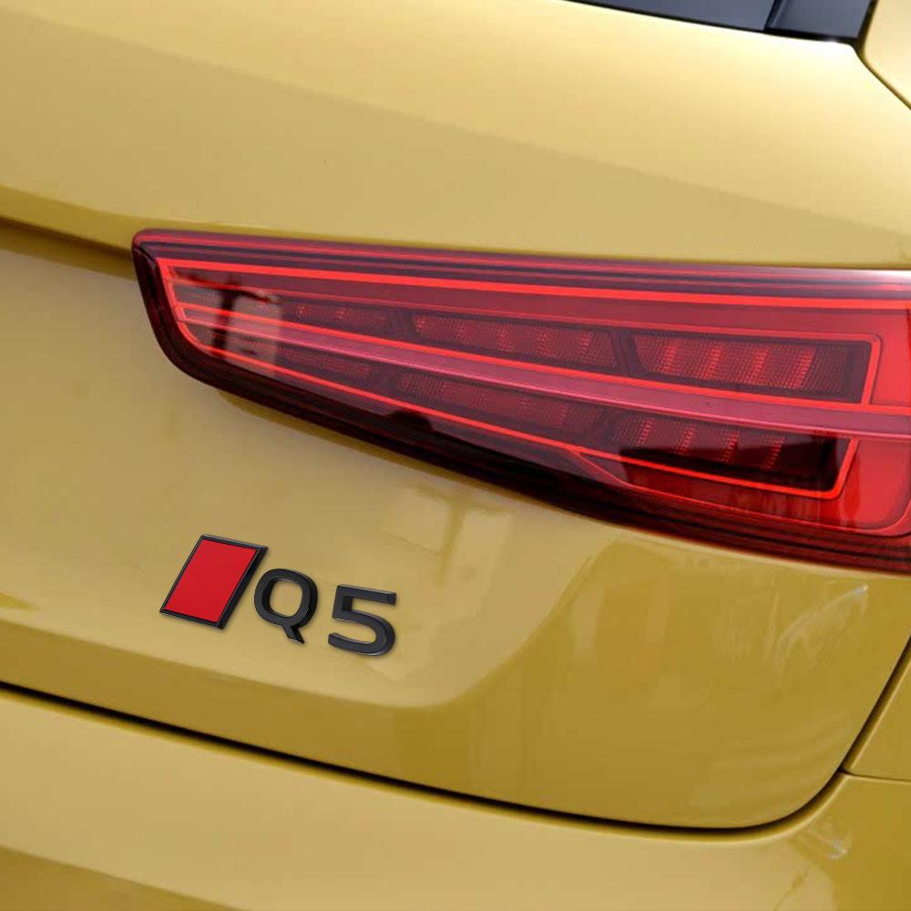 2026 New Fashion 1PCS Q3 Q4 Q5 Q6 Q7 Q8 Emblem Letters Sticker Car Trunk Badge Decals For Audi Sline Quattro S Auto Accessories
