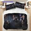 Rock Concert Energy Bedding (1 * duvet cover + 2 * pillowcase, without core) 2D Flat Christmas birthday gift Duvet cover and pillowcase Bedding set