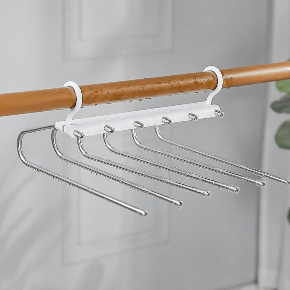 6 в 1 вешалки для брюк вешалки для одежды из нержавеющей стали вешалки для брюк экономия места вешалки для гардероба вешалка для одежды вешалки для одежды вешалка для брюк ангары