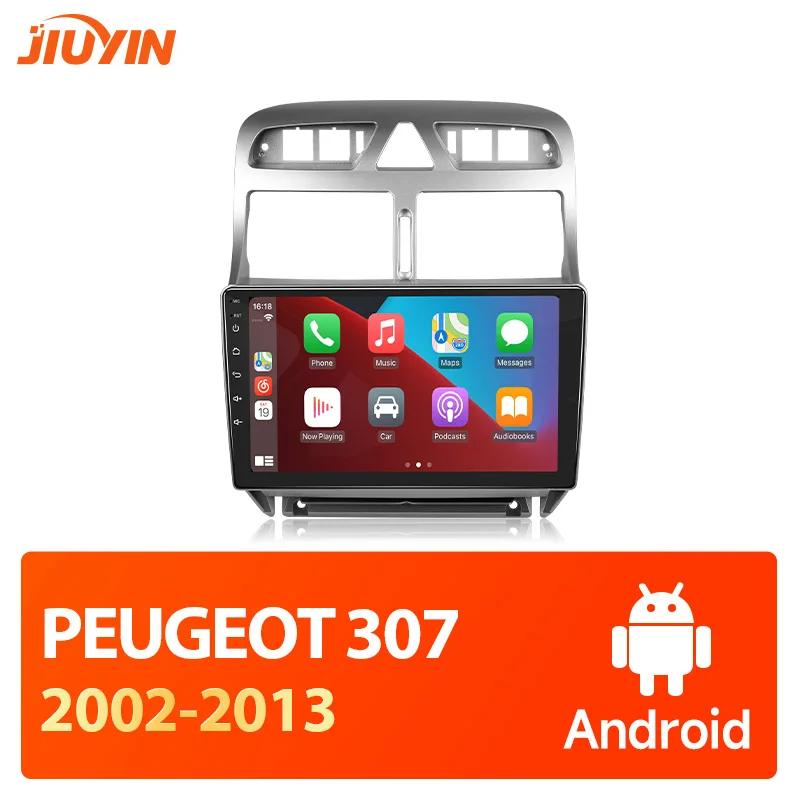 JIUYIN AI Голосовое управление Для Peugeot 307 SW 307CC 307SW 2002 - 2013 Автомагнитола 2 DIN Android Auto Мультимедиа GPS Трек Carplay 2din DVD