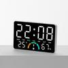 GH9007 Большой светодиодный настенно-настольный clock с отображением температуры и влажности, многофункциональный будильник для прикроватной тумбочки