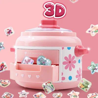 24 шт. Креативная 3D Волшебная DIY Машина для наклеек Рисоварка Набор для рукоделия ручной работы для девочек Детей Игрушки ручной работы Развивающее развлечение Детское
