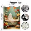 Halloween pearl bath ghost floral painting art kit handmade diy home decorations