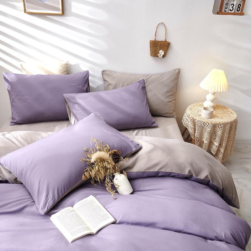 Наволочки в скандинавском стиле однотонные 47x74 см (Пара) для домашнего текстиля