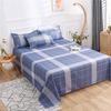 Bed Sheet Polyester Cotton Printed Fitted Sheet Bedding Flat Sheet Soft Breathable Bed Linens (No Pillowcases )