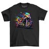 Motorcycle Paint Drip Design T-shirt - Ride In Style! Funny T-shirt, Unisex Prin