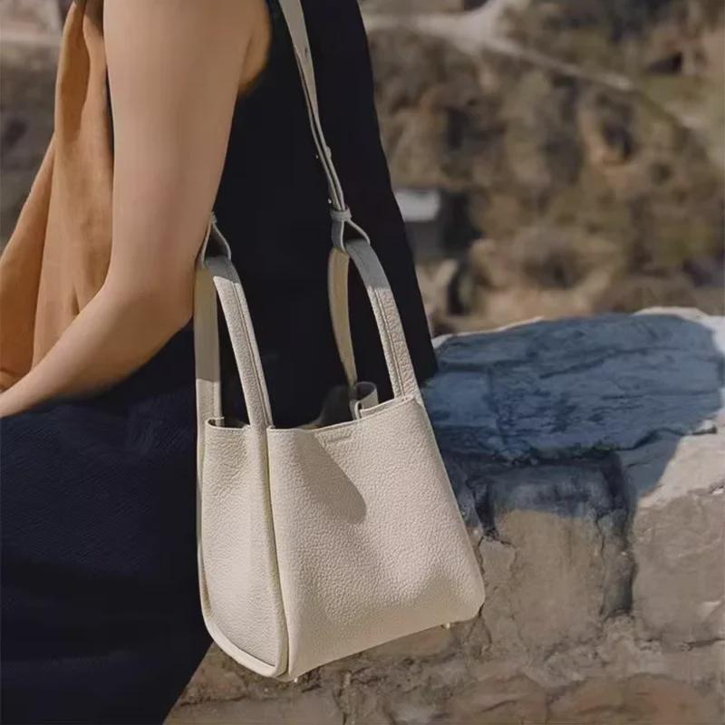 Сумка-ведро Songmont Mountain Pine Medium Cowhide Commuter Bucket Bag – вместительная, портативная и стильная