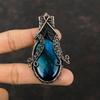 Неоновая вспышка лабрадорит кулон медная проволока обернутый кулон драгоценный камень кулон медные украшения кулон ручной работы проволока обернутый ювелирные изделия для подарка