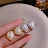 LATS Новый стиль ретро французские нерегулярные барочные жемчужные серьги-гвоздики для женщин модный дизайн роскошные легкие необычные модные украшения
