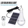 LED Solar Lamp Bulb Outdoor Waterproof Portable Solar Garden Hanging Light Hiking Fishing Emergency Lights