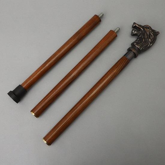 Деревянная трость для ходьбы для женщин и мужчин, красивая трость с головой льва