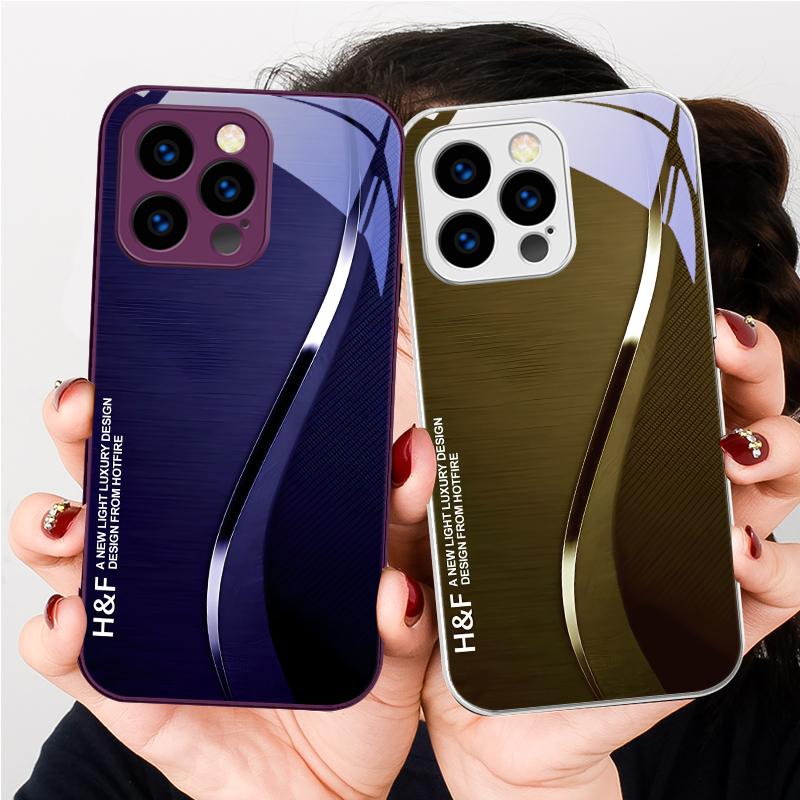 Шелковый чехол с зеленым градиентом Для iPhone 16 E 15 14 13 Plus 12 mini 11 Pro Max XR Xs Max X 7 8 Plus 6 6S 2022 Закаленное стекло