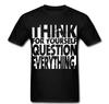 Футболка «Думай сам, подвергай сомнению все, революция, анархизм», футболки унисекс