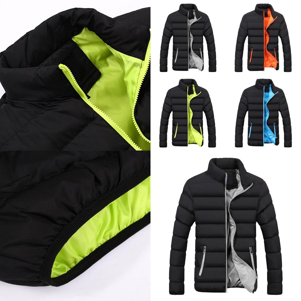 Men Fashion Jacket Winter Casual Thicken Warm Cotton Coat Tops Overcoat**