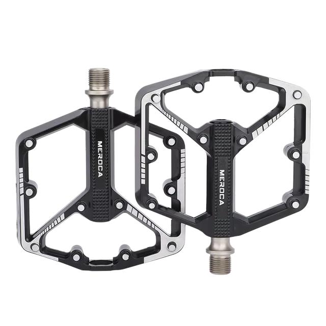 Stock Universal MTB Pedals Dual DU Lightweight Aluminum Alloy Chromoly Spindle Durable Waterproof Anti-Slip Entry Kids' Bikes