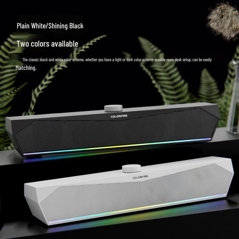 COLORFUL Игровые компьютерные колонки CF100 RGB Bluetooth 5.3 Штепсель CN (адаптер в комплекте) (Китайская версия)