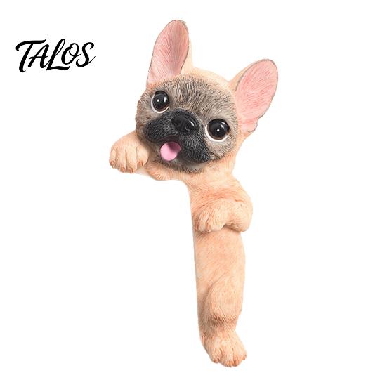 Наклейка на стену Frenchie, 3D французский бульдог, смоляная крышка для выключателя света, милый мультяшный пес, наклейка-декор для розетки, самоклеящаяся пластина с животным для дома, спальни