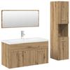 4 Piece Bathroom Furniture Set Artisan Oak Wood Based Material