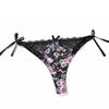 Print Push Up French Lace Women's Underwear Sets ABC Cup Bra And Panty Deep V Brassiere