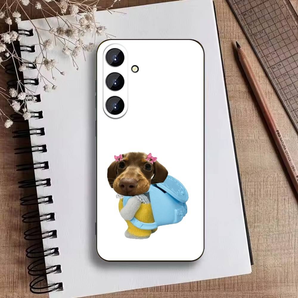 Goofy C-Dogs Big eyes Phone Case For Samsung Galaxy A73,A72,A71,A70,A52,A51 Others Soft Black Cover