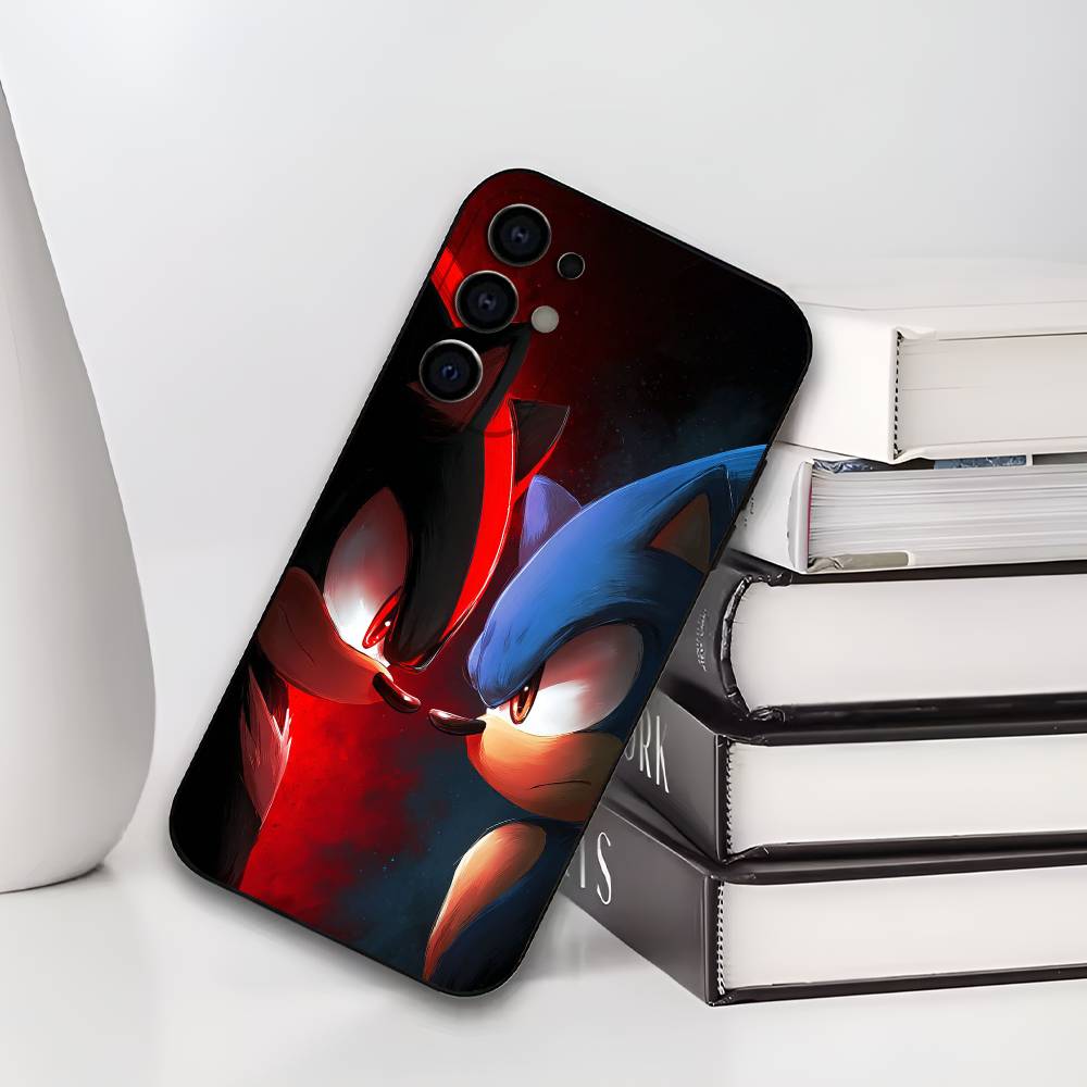 Game S-Sonic The H-Hedgehog Phone Case For Samsung S25,S24,S21,S22,S23,S30,Ultra,S20,Plus,Soft Silicone Black Cover
