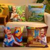 Cushion Cover  Linen  SkinFriendly Soft Decorative Case For Sofa Home Decor Fun Game GGardenscapes Pillow cover