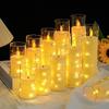 Remote Control LED Flickering Candle Cup for Weddings and Birthdays