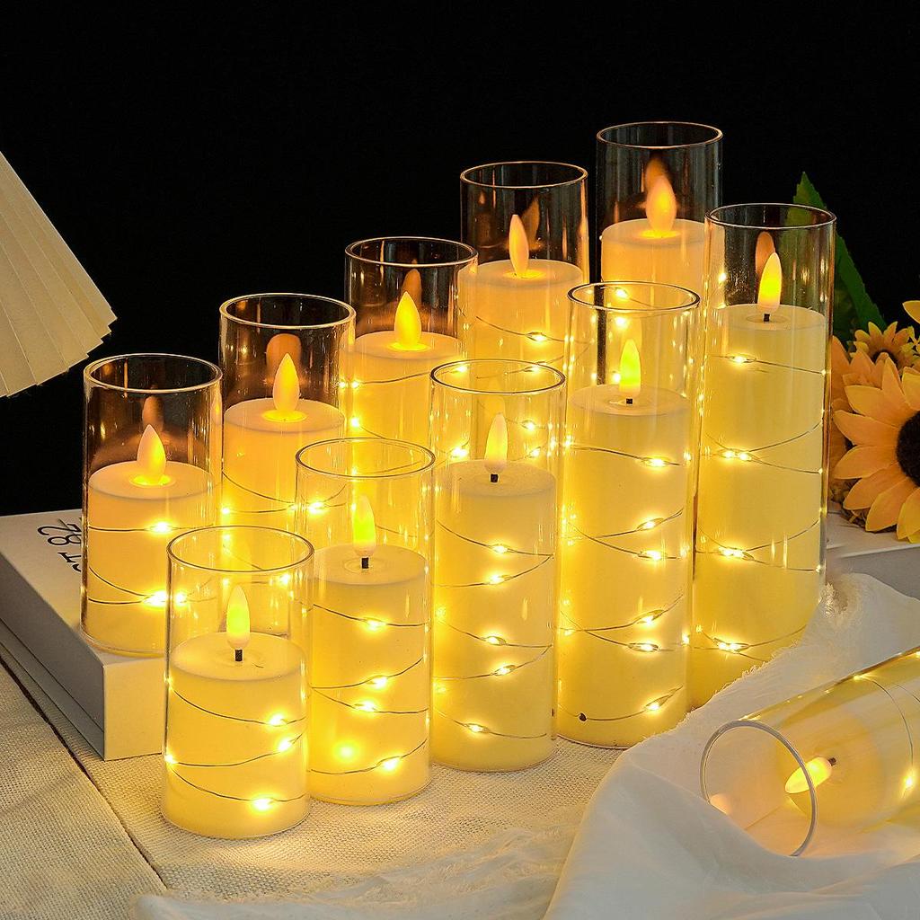 Remote Control LED Flickering Candle Cup for Weddings and Birthdays