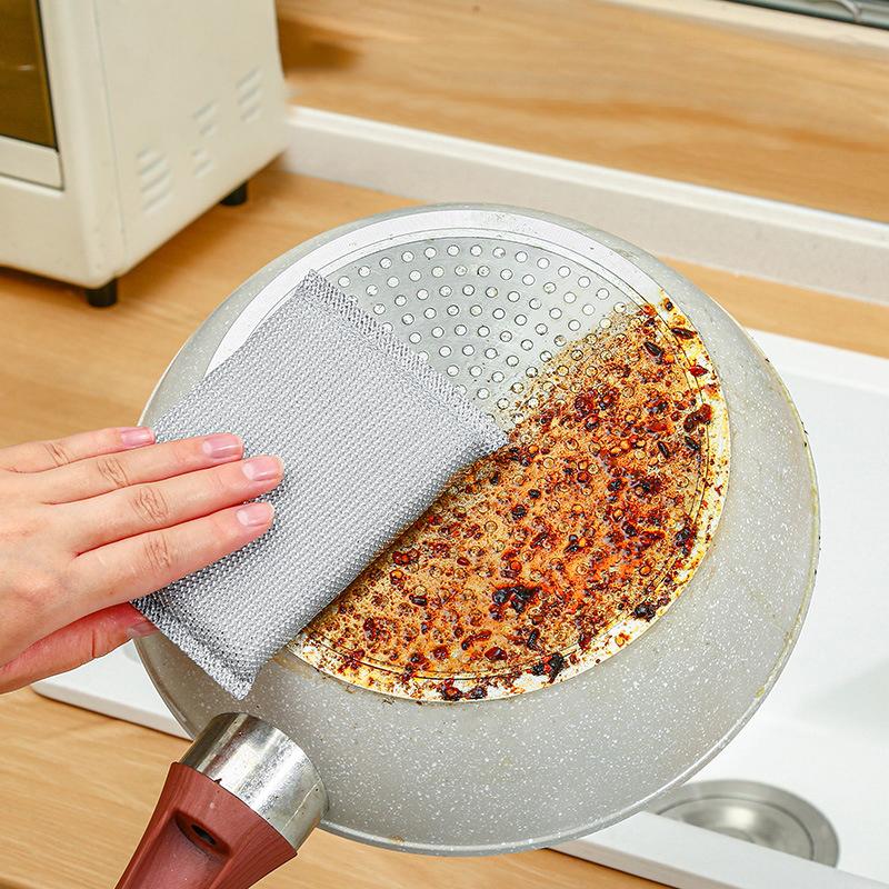 Набор из 10 кухонных губок и салфеток для мытья посуды - Чистящие подушечки, которые не царапают посуду и кухонные поверхности....