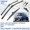 3 шт. для Ford Focus C-Max MK1/C-Max MPV MK1 2003-2010 26 "19" 11 "передние и задние щетки стеклоочистителя лобовое стекло резак для окон аксессуары 2008 2009